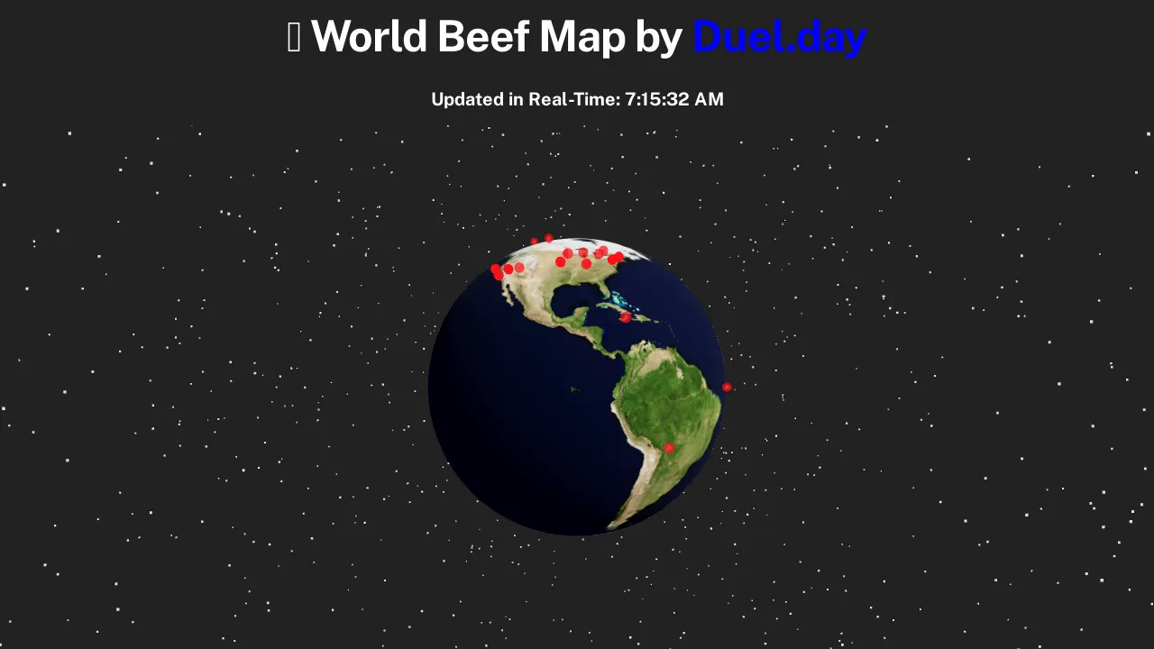 World Beef Map screenshot