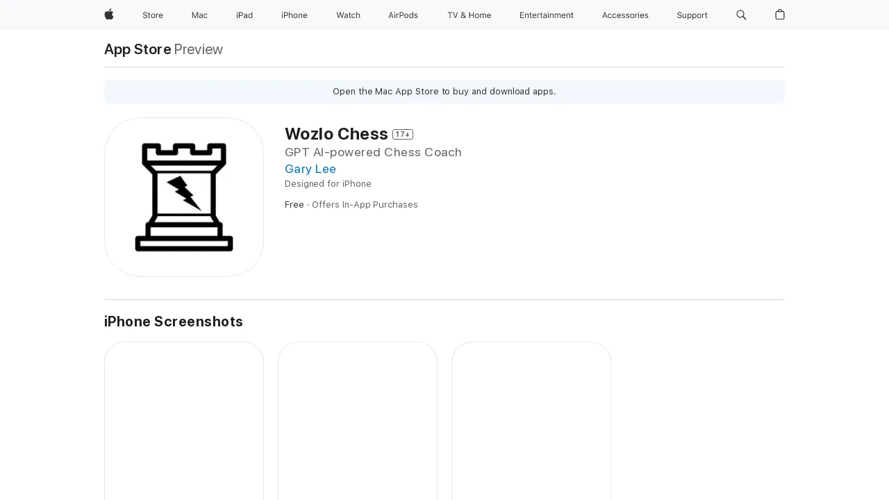 Wozlo Chess screenshot