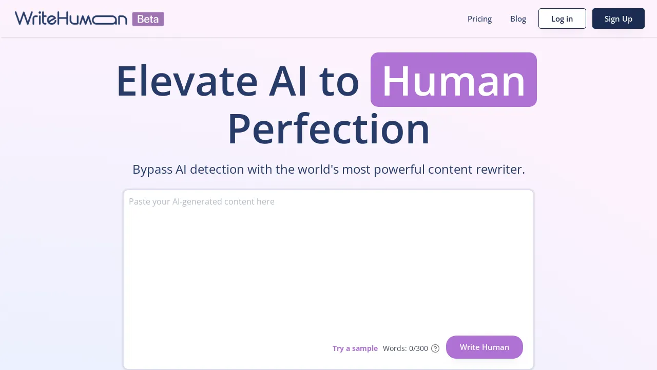 WriteHuman screenshot