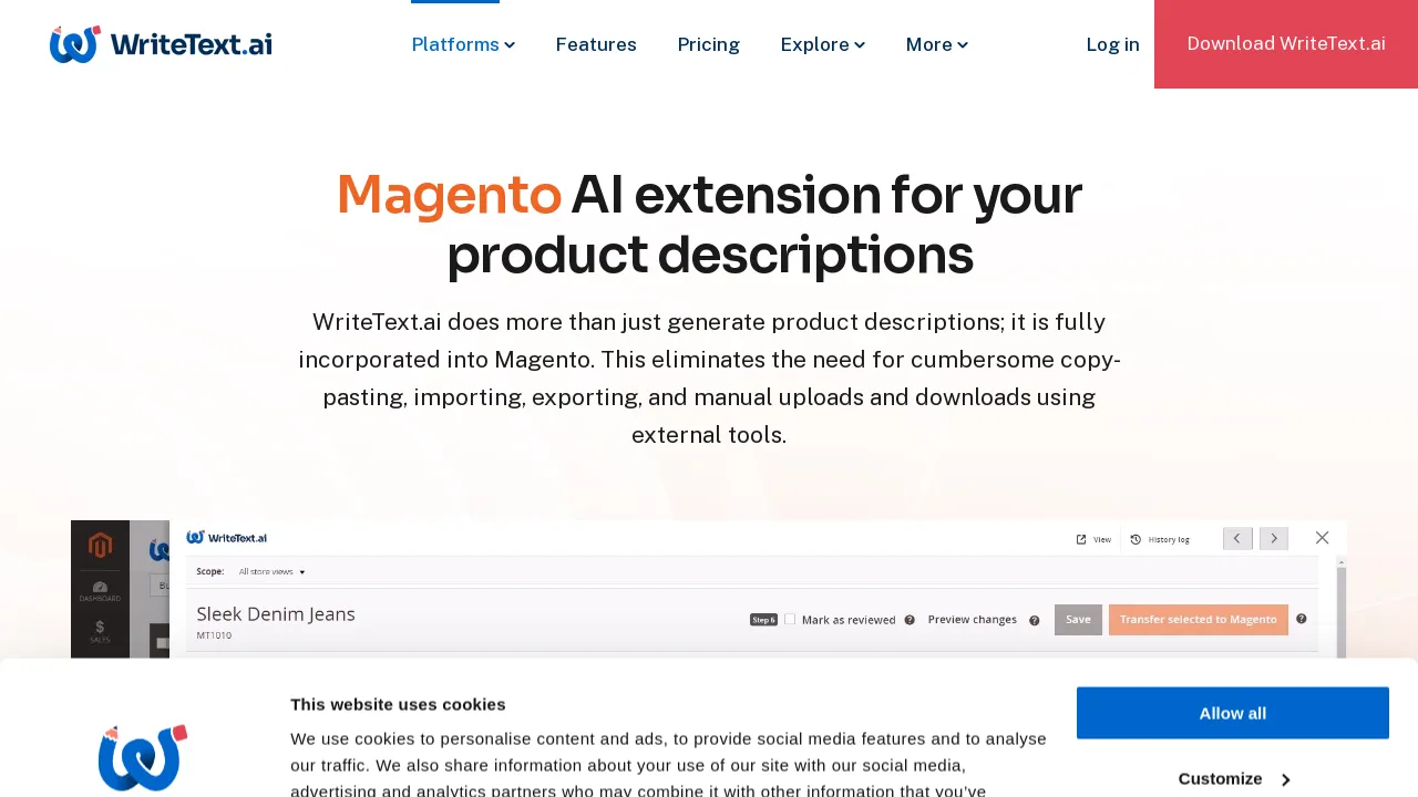 WriteText.ai for Magento