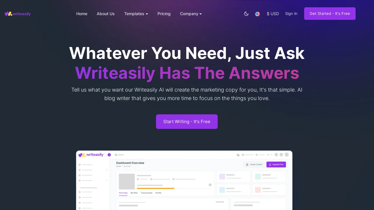 Writeasily screenshot