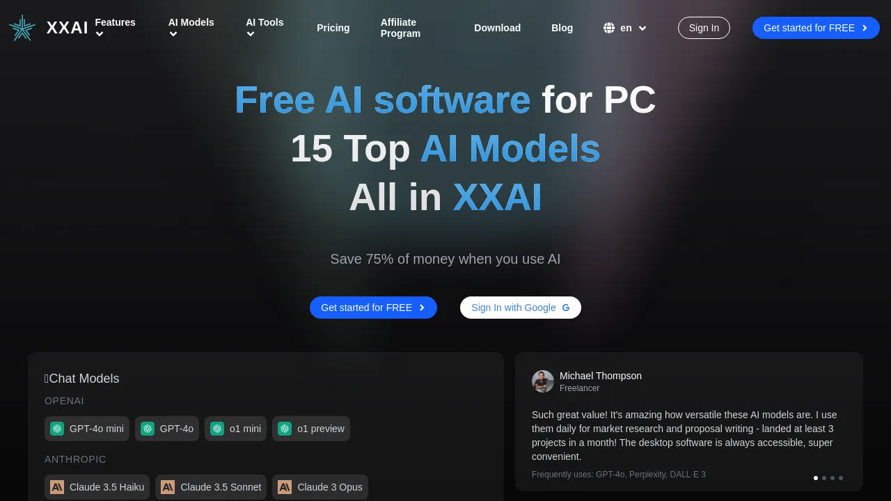 XXAI screenshot