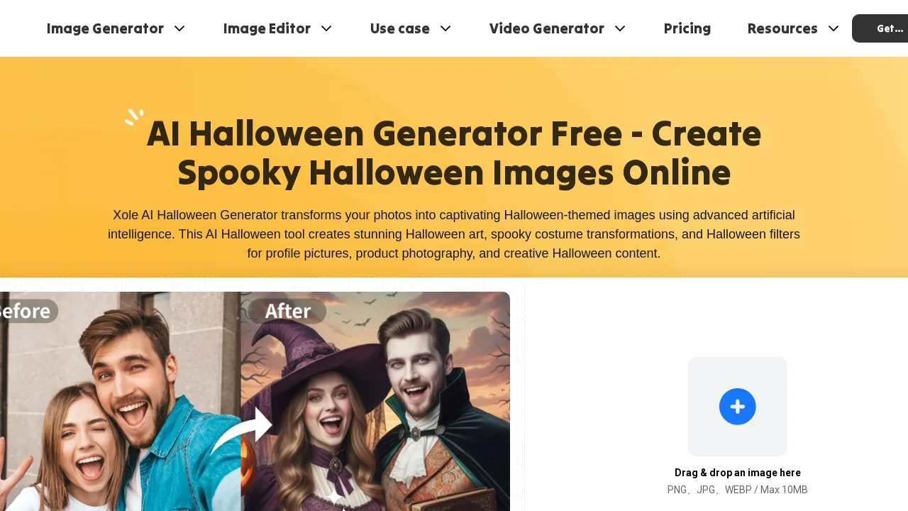 Xole AI – Free AI Halloween Generator for Spooky Costumes & Images