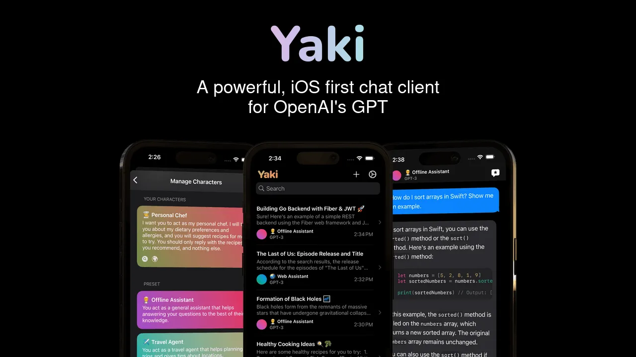 YakiChat screenshot