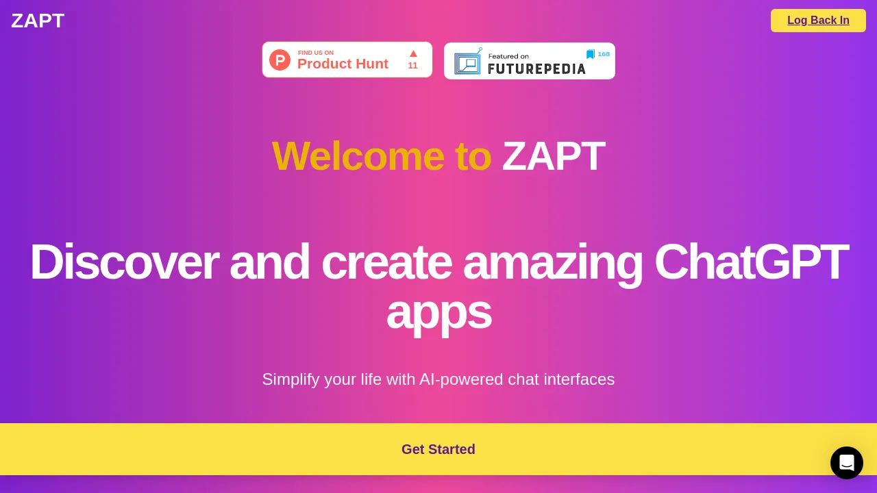 Zapt screenshot