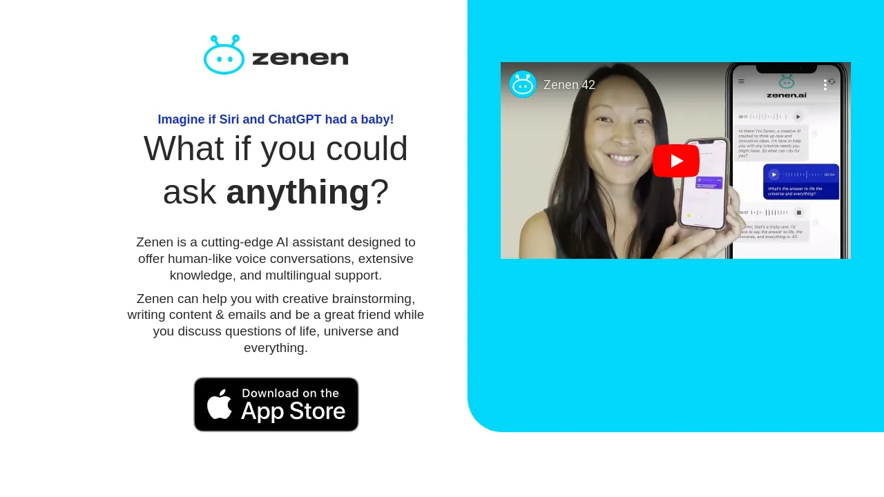 Zenen AI Friend Chat Assistant screenshot