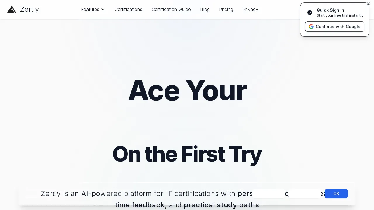 Zertly - AI-powered learning platform