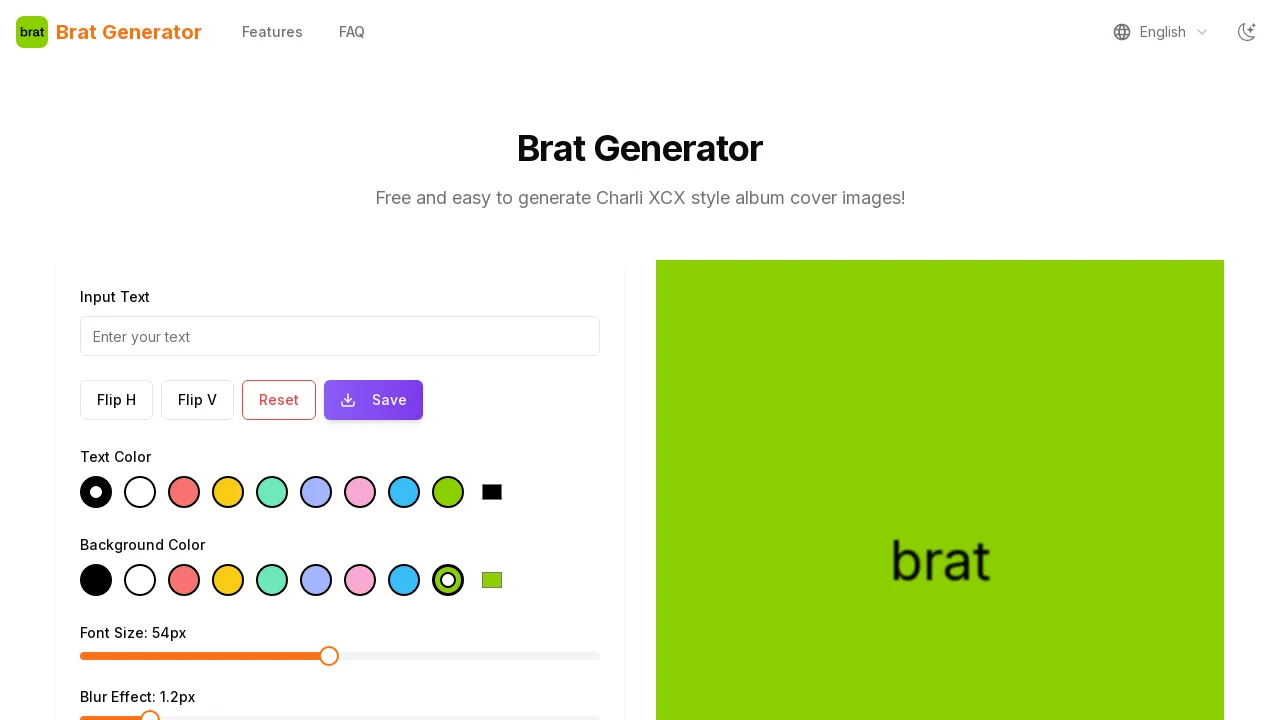 brat-generator screenshot