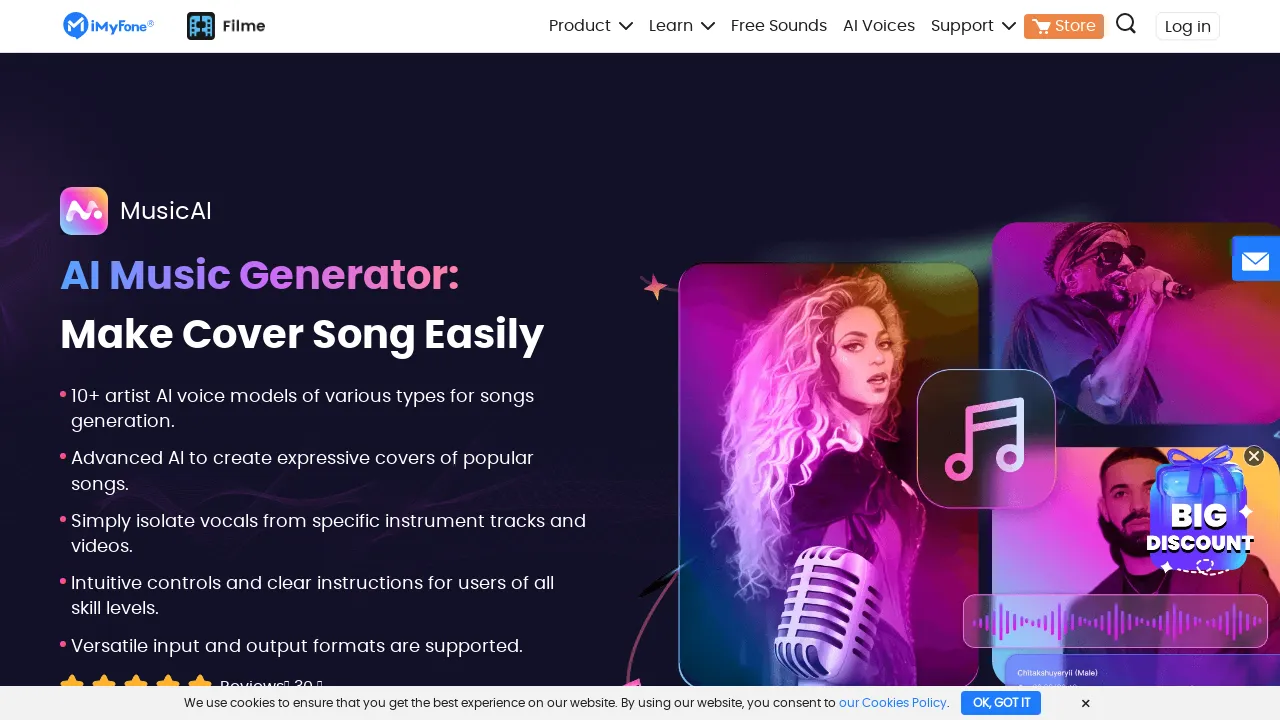 iMyFone MusicAI screenshot