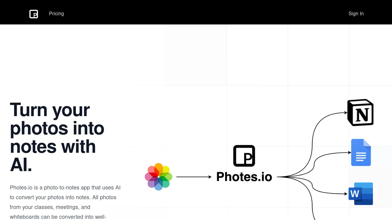 photes.io screenshot