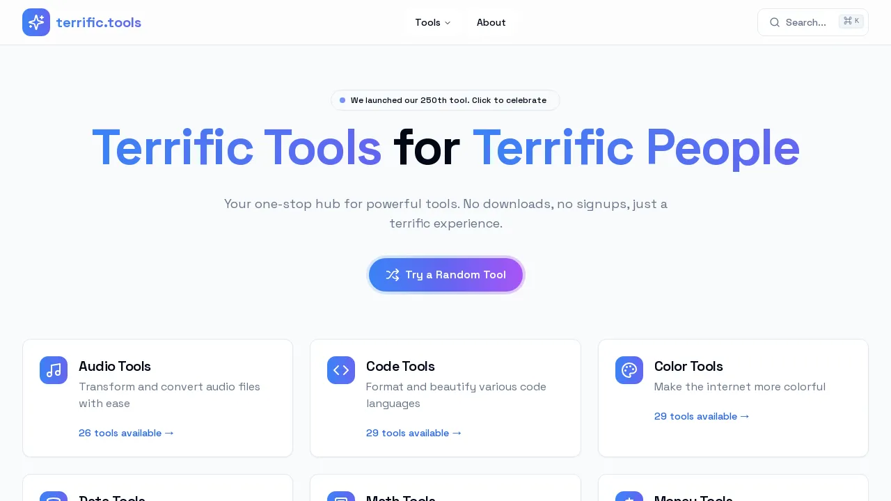 terrific.tools screenshot