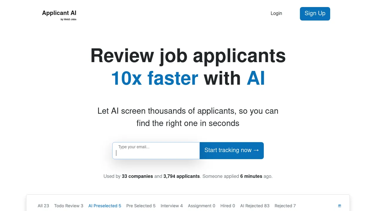 Applicant AI - BestofAI