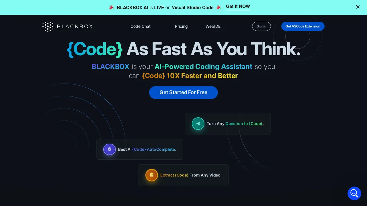 BlackBox AI screenshot