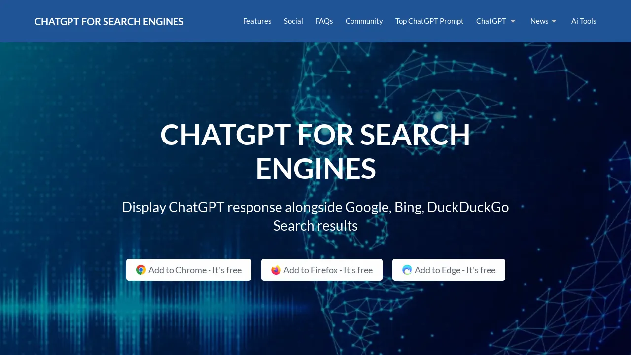ChatGPT For Search Engines screenshot