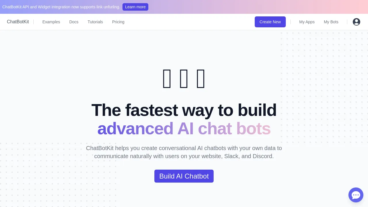 Chatbotkit screenshot