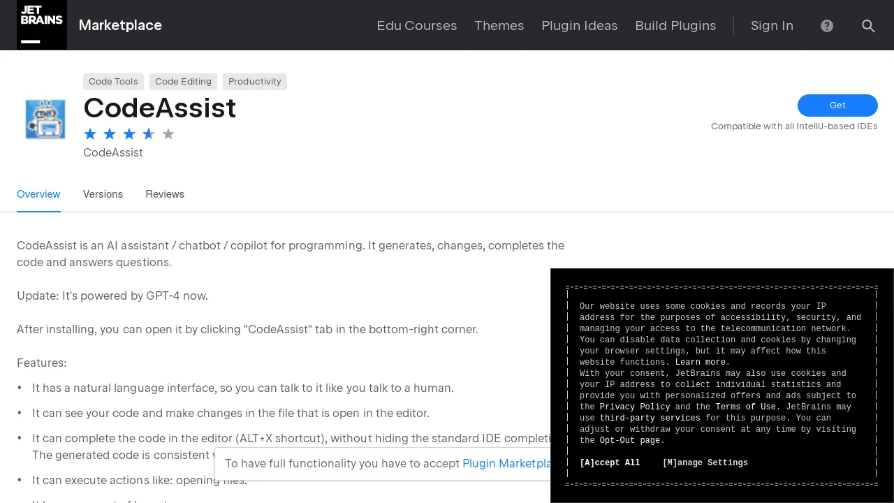 CodeAssist screenshot