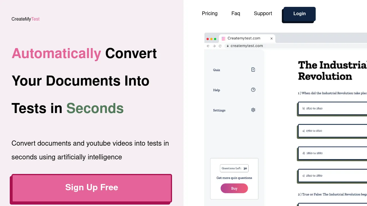 CreateMyTest - BestofAI