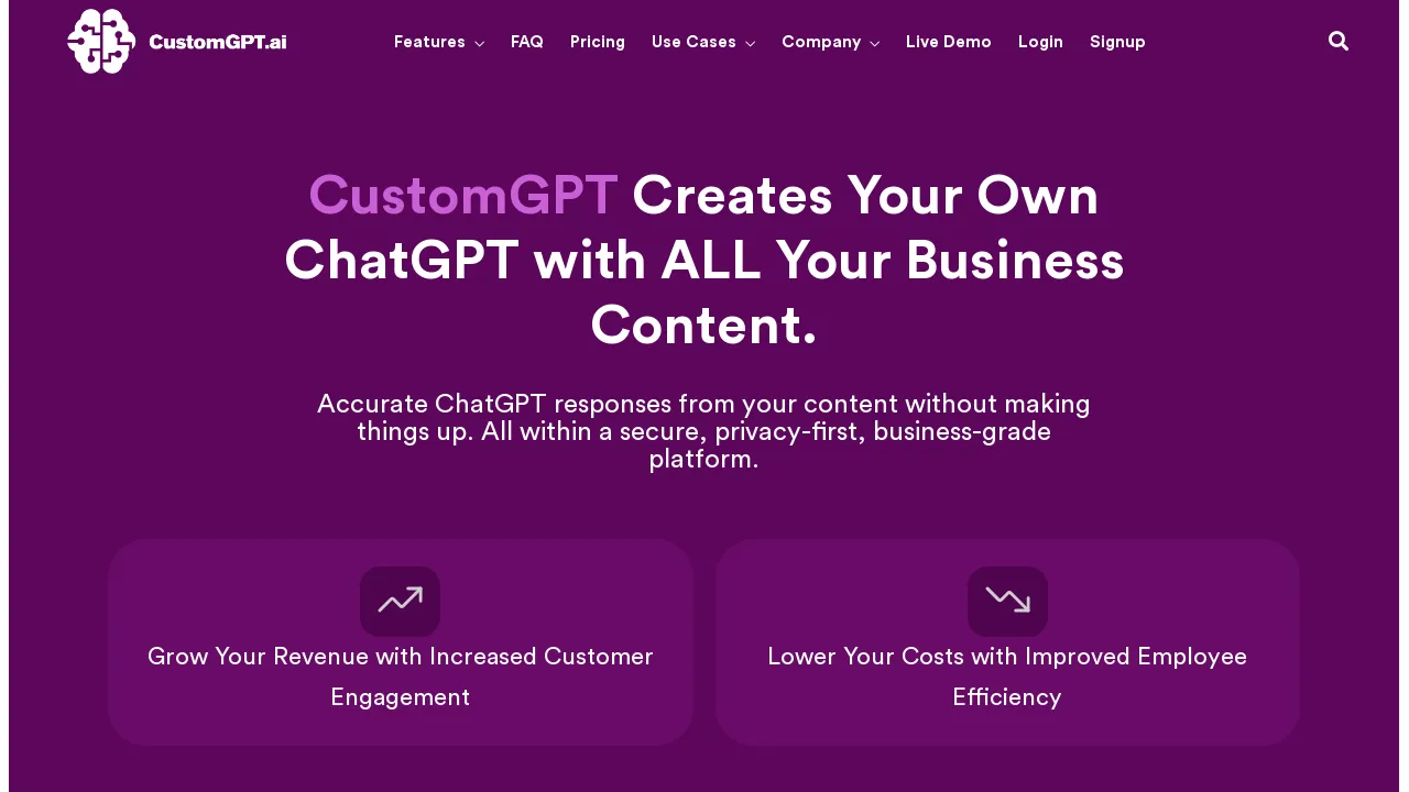 CustomGPT screenshot