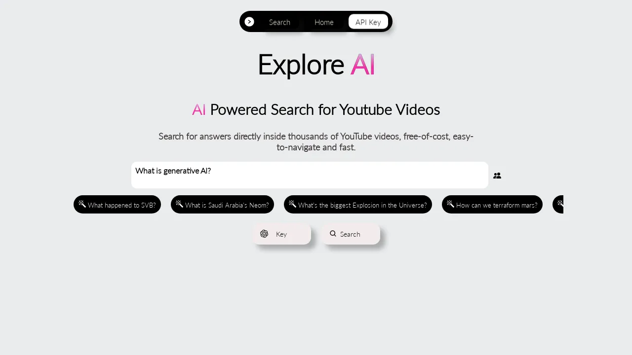 Explore AI screenshot