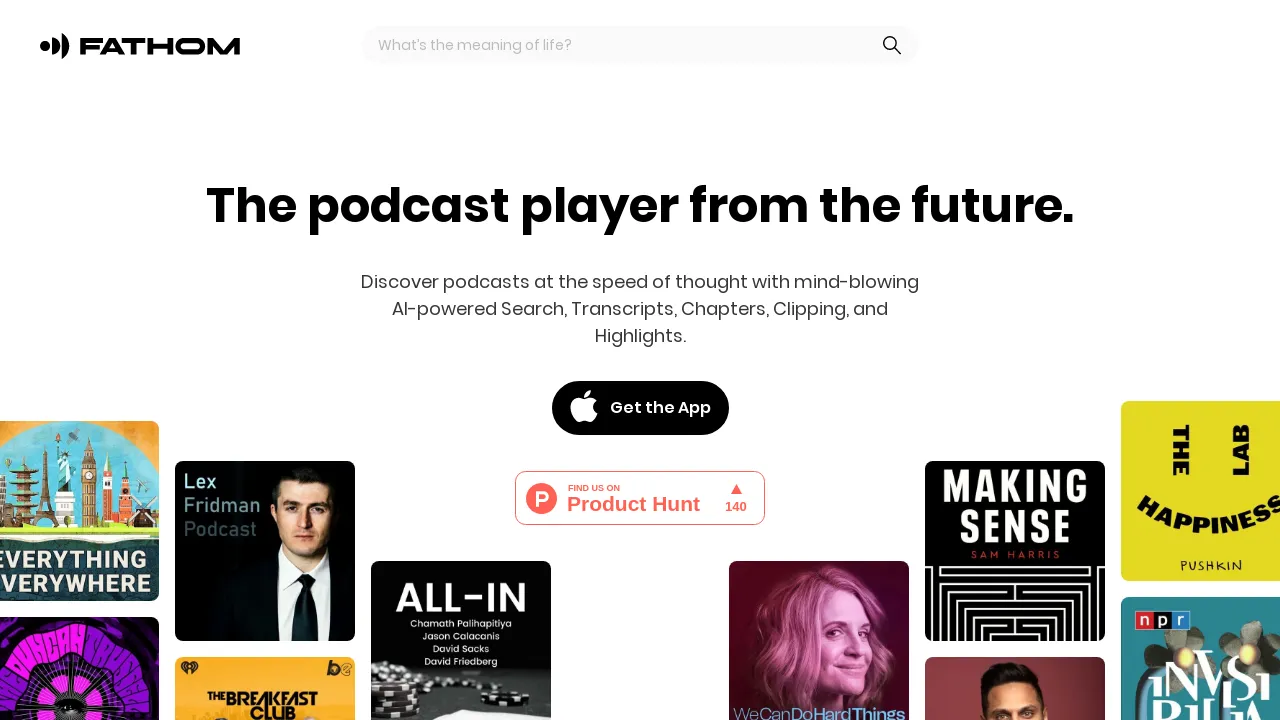 Fathom.Fm screenshot