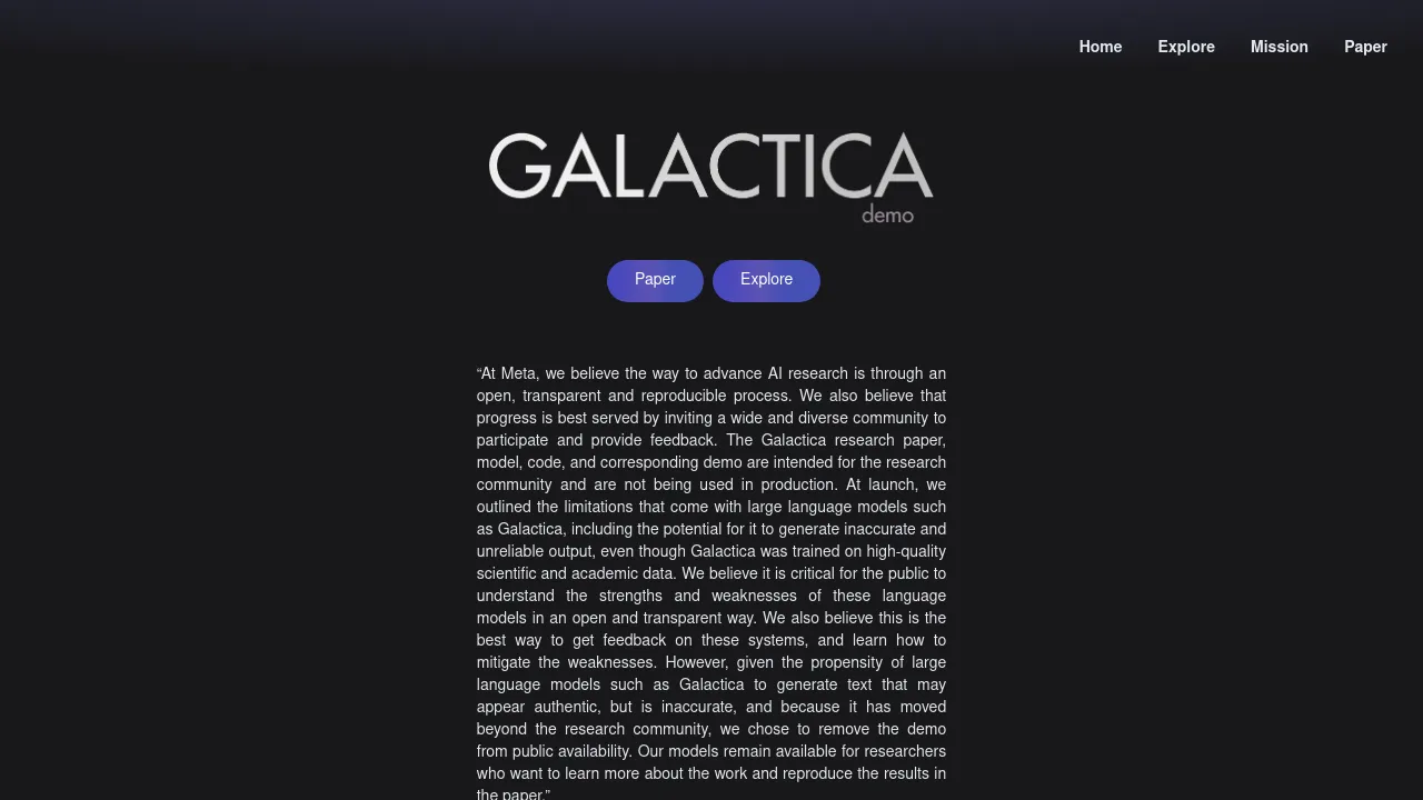 Galactica screenshot