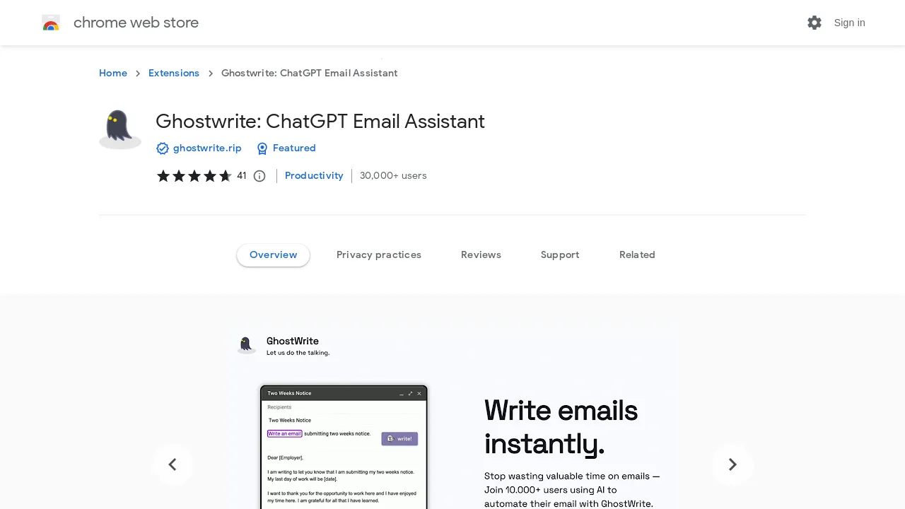 Ghostwrite - BestofAI