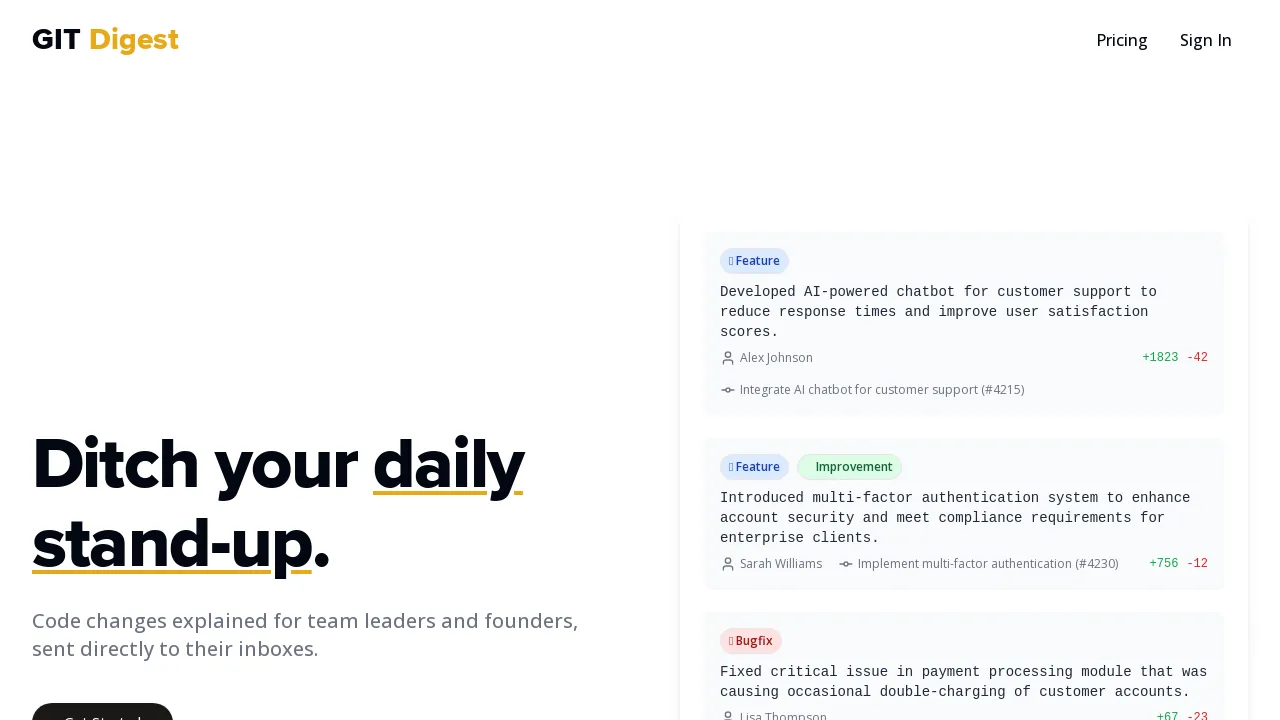 Git Digest: AI-Driven Code Summaries for Efficient Team Communication ...