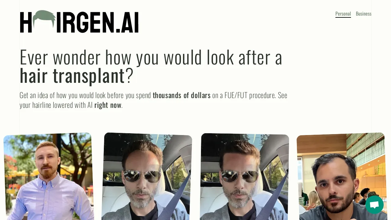 Hairgen AI screenshot