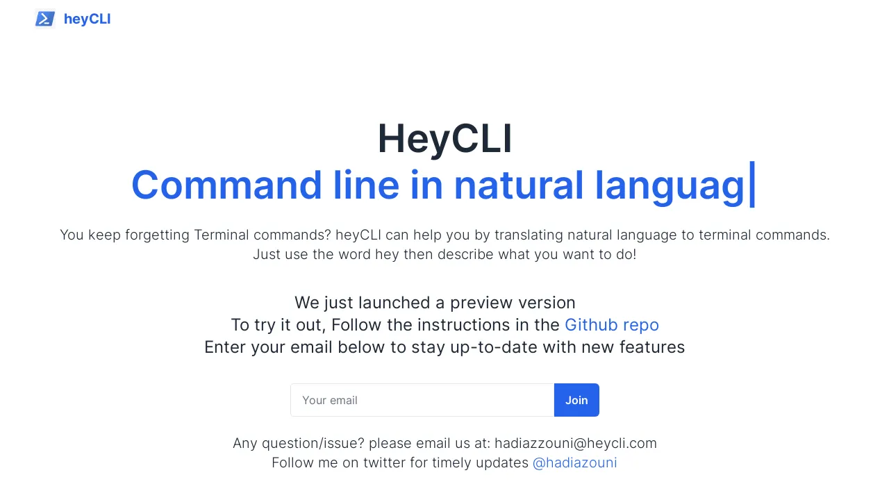 HeyCLI screenshot