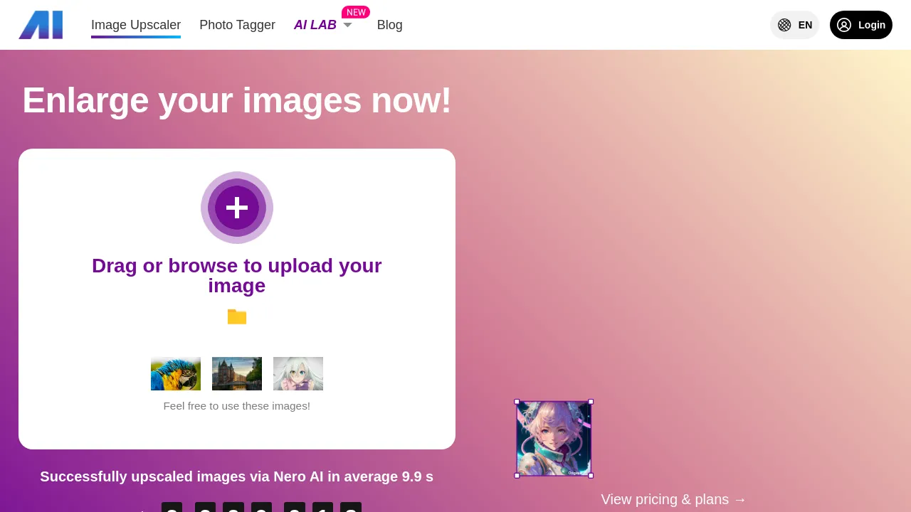 Nero Image Upscaler - BestofAI