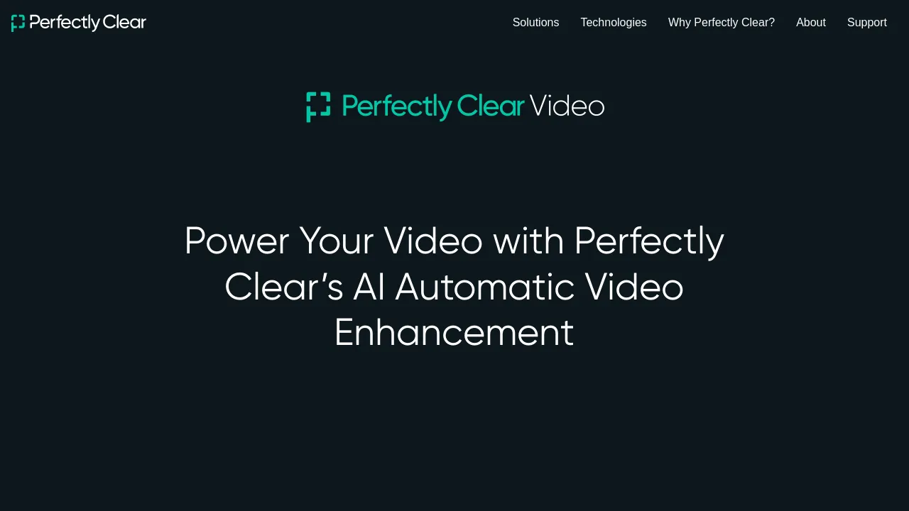 Perfectly Clear Video screenshot