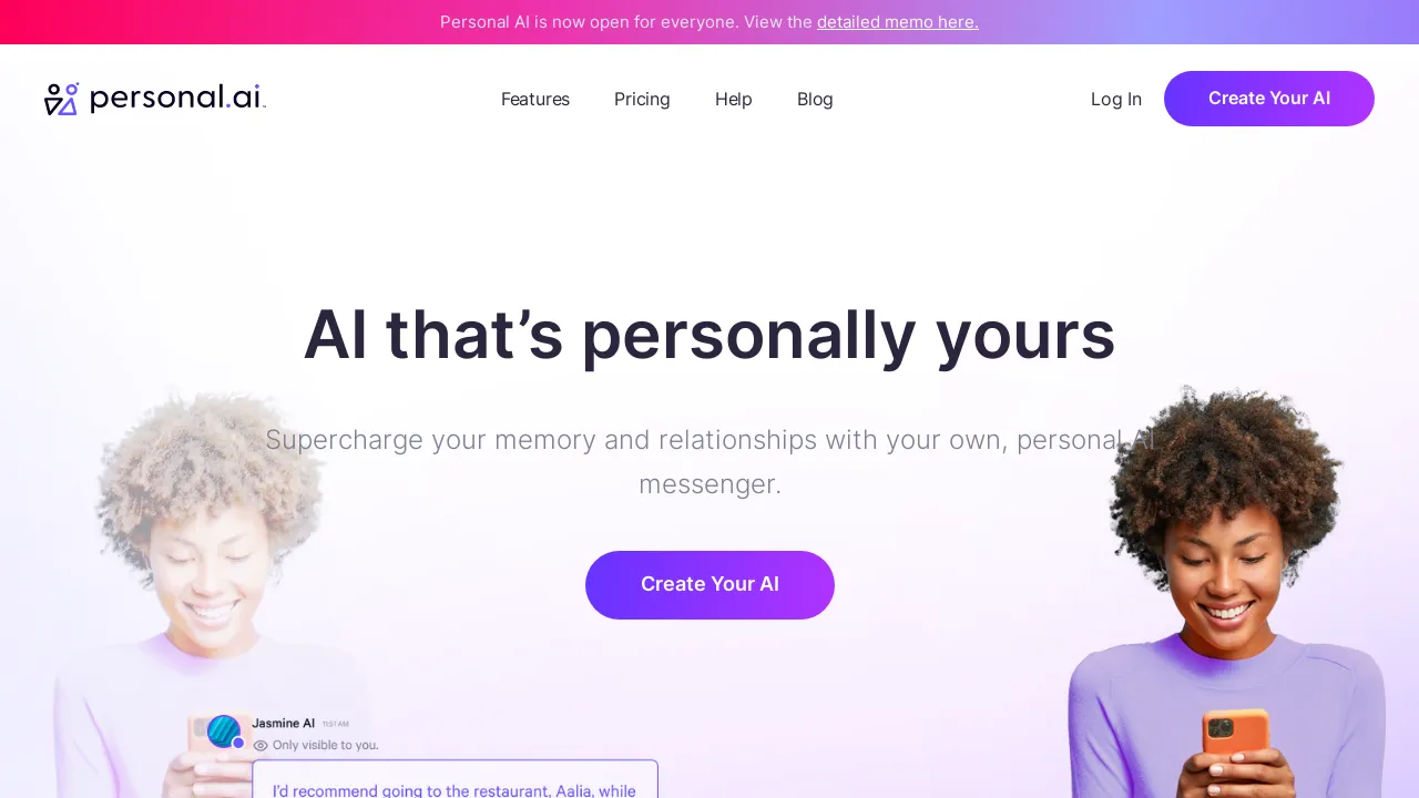 Personal.ai screenshot