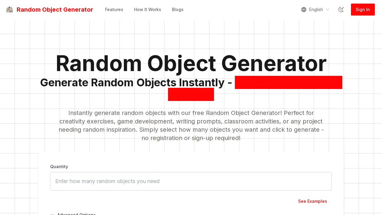 Random Object Generator - BestofAI