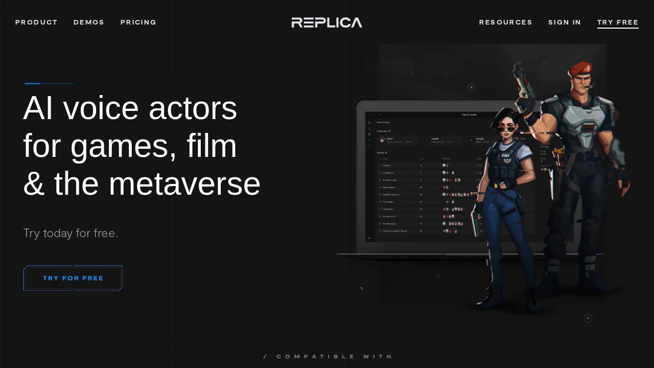 Replicastudios screenshot