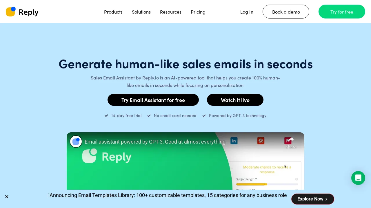 Reply.Io screenshot