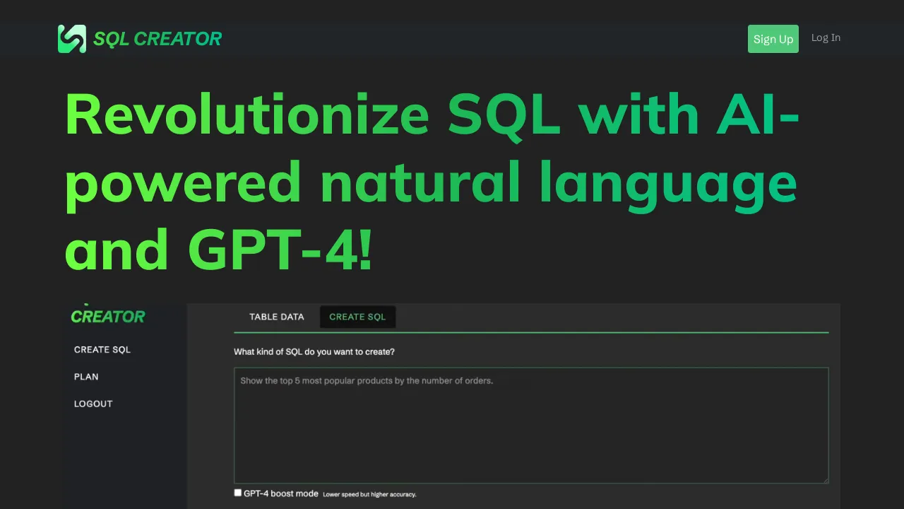 SQL creator - BestofAI