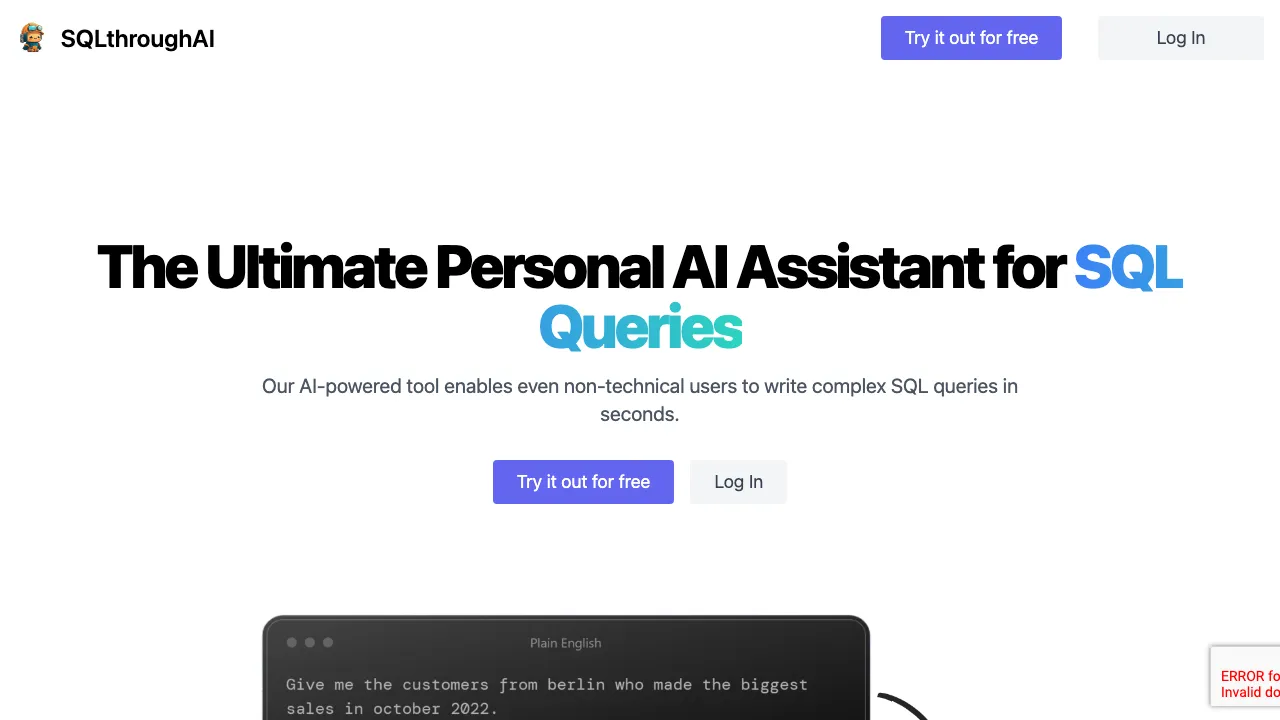 SQLtroughAI - BestofAI
