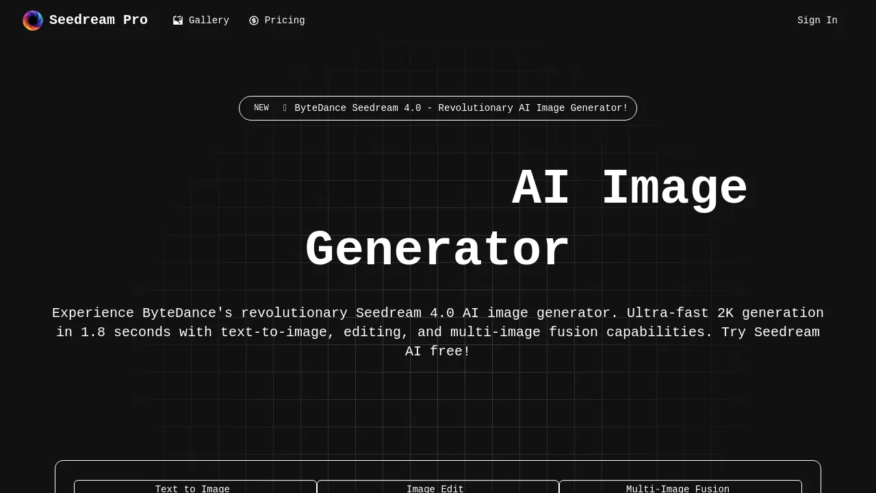 Seedream Pro - BestofAI