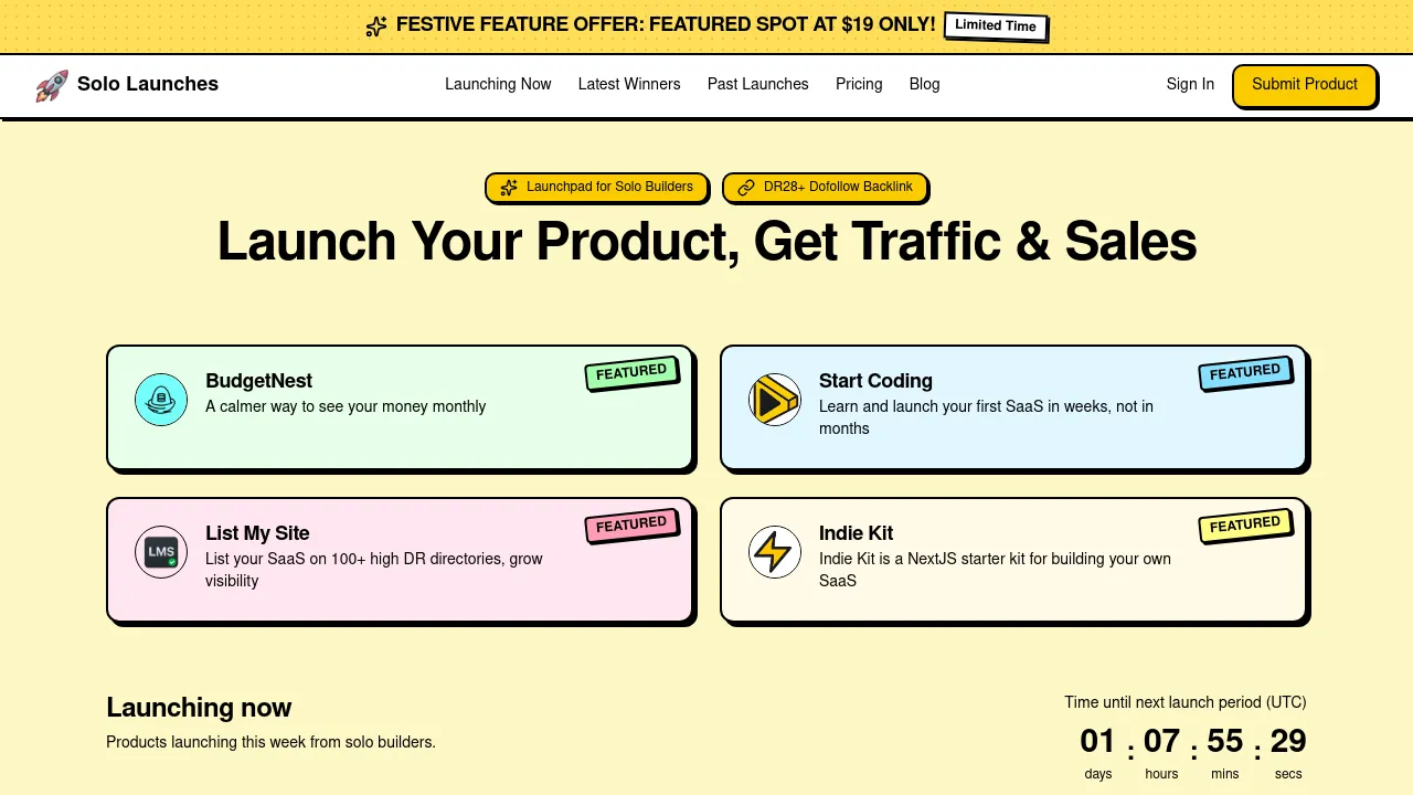 Solo Launches - BestofAI