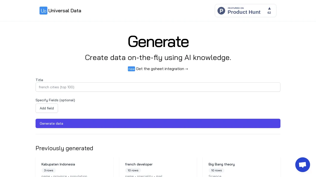 Universal Data - BestofAI
