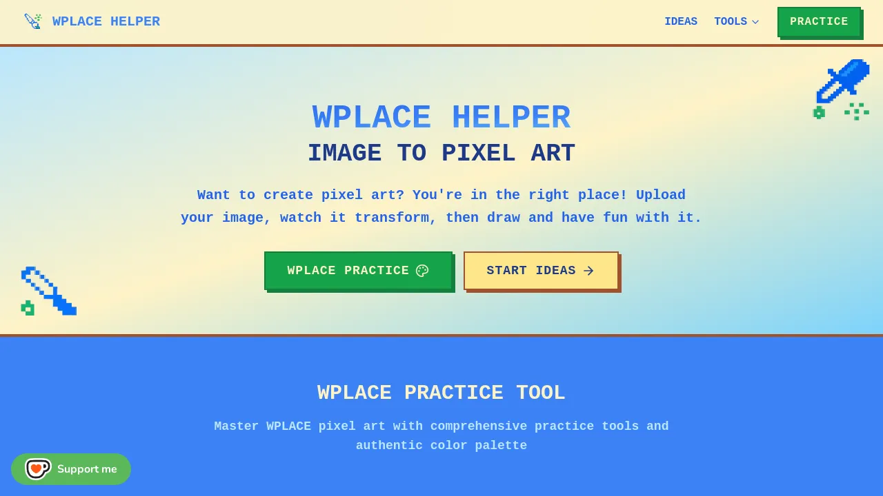 WPLACE HELPER - IMAGE TO PIXEL ART - BestofAI