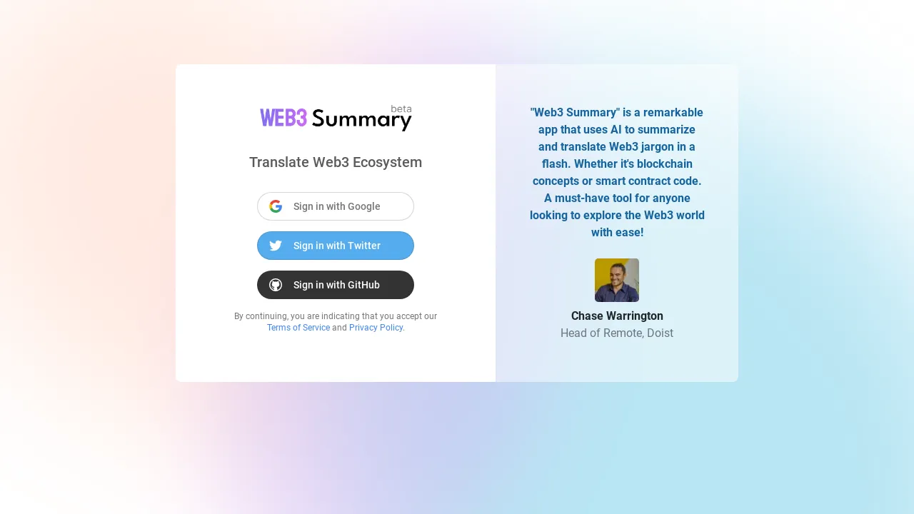 Web3 Summary - BestofAI