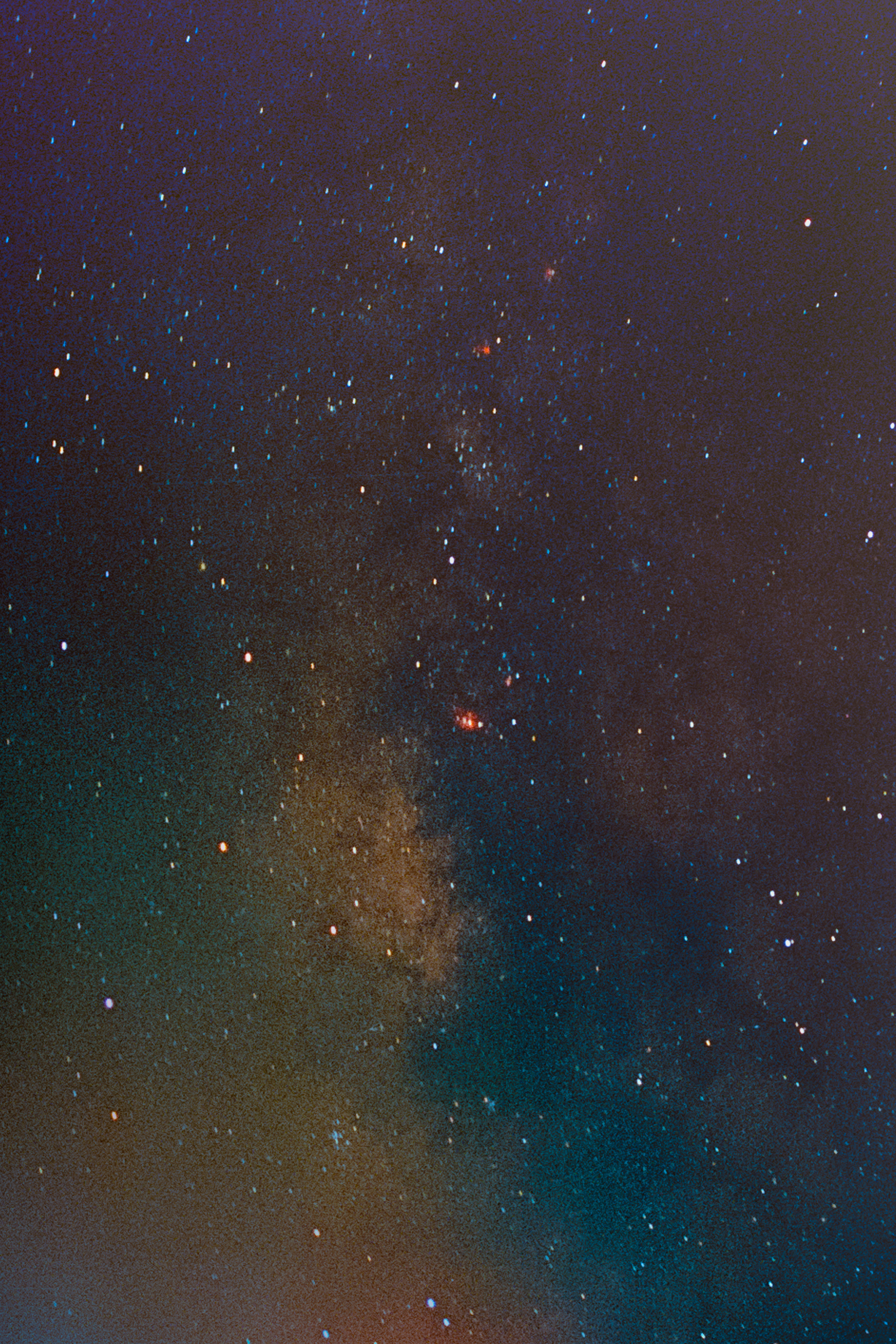 Centro Galáctico Nebulosa de la Laguna y Trífida – 35mm film CineStill 800T
