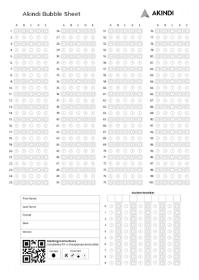 Bubble Sheet image