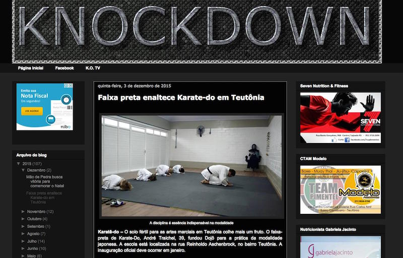 Knockdown- Faixa preta enaltece Karate-do em Teutônia