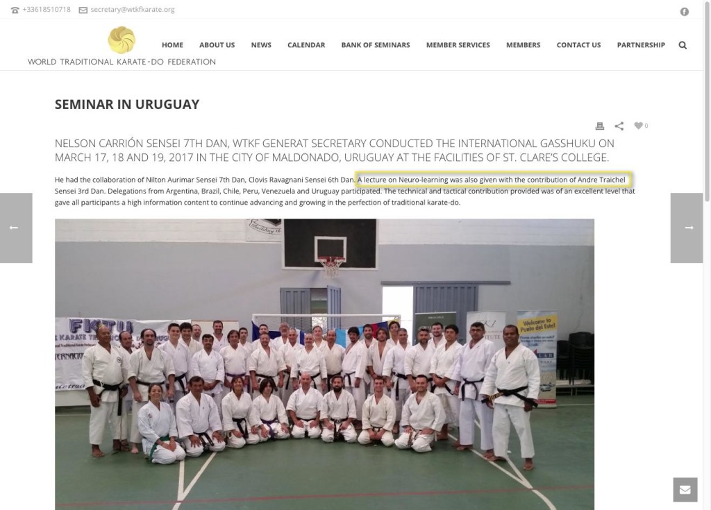 World Traditional Karate-Do Federation – Seminar in Uruguay