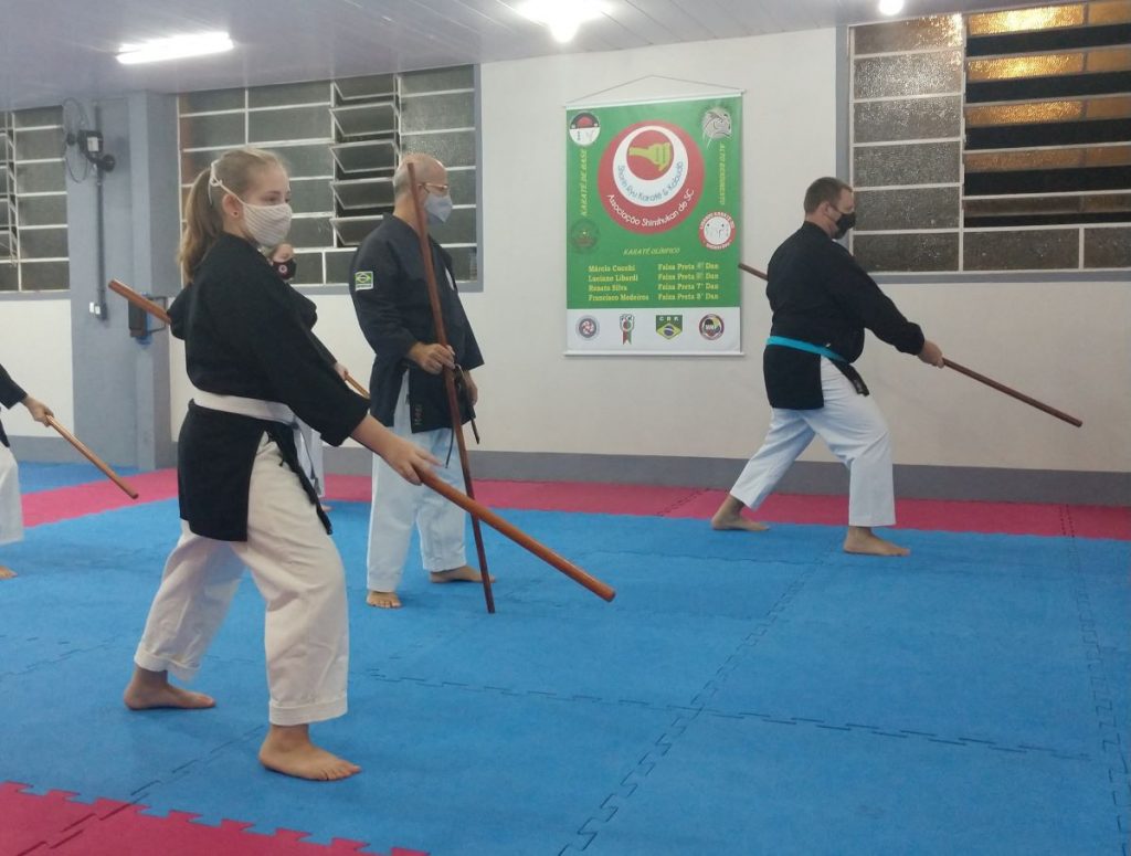 Aula de Kobudo Shinshukan em Joinville.