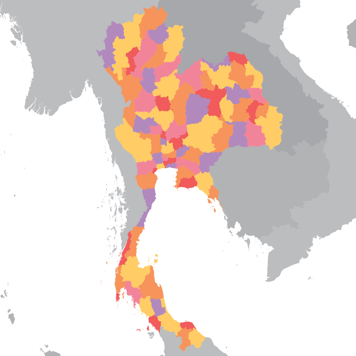 แผนที่ประเทศไทย