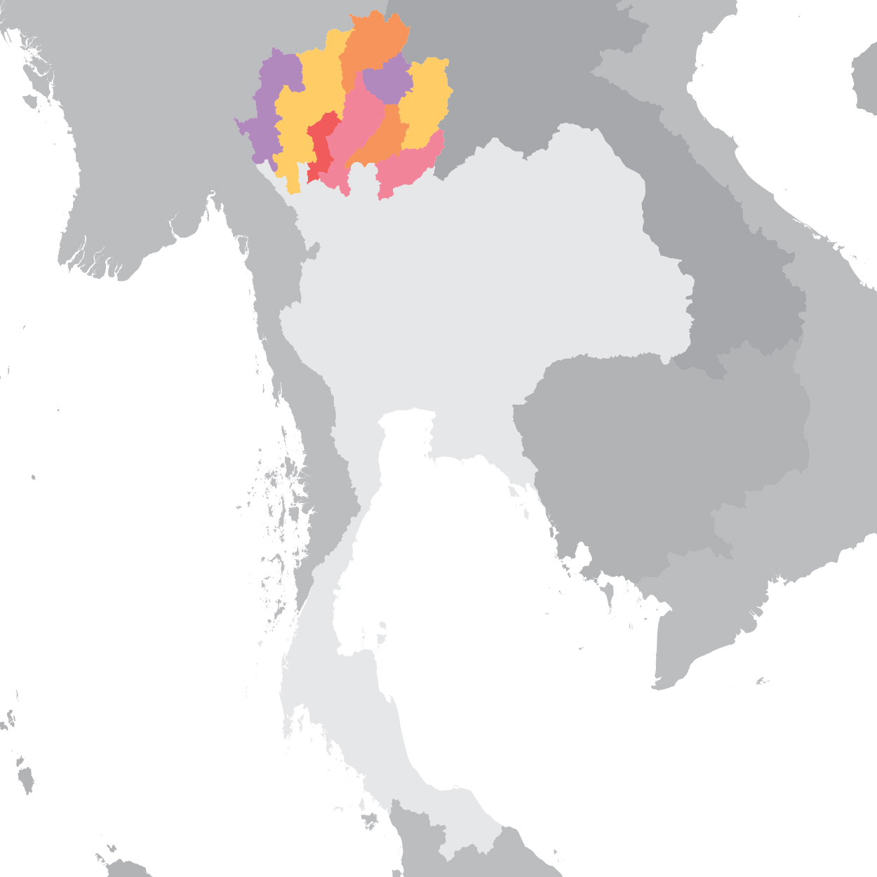 แผนที่ภาคเหนือ