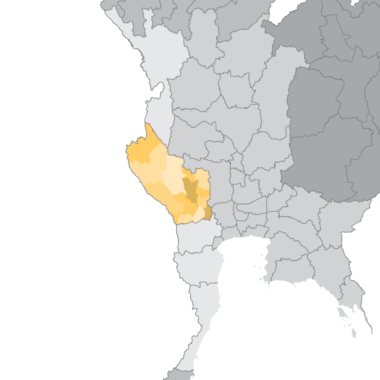 แผนที่กาญจนบุรี